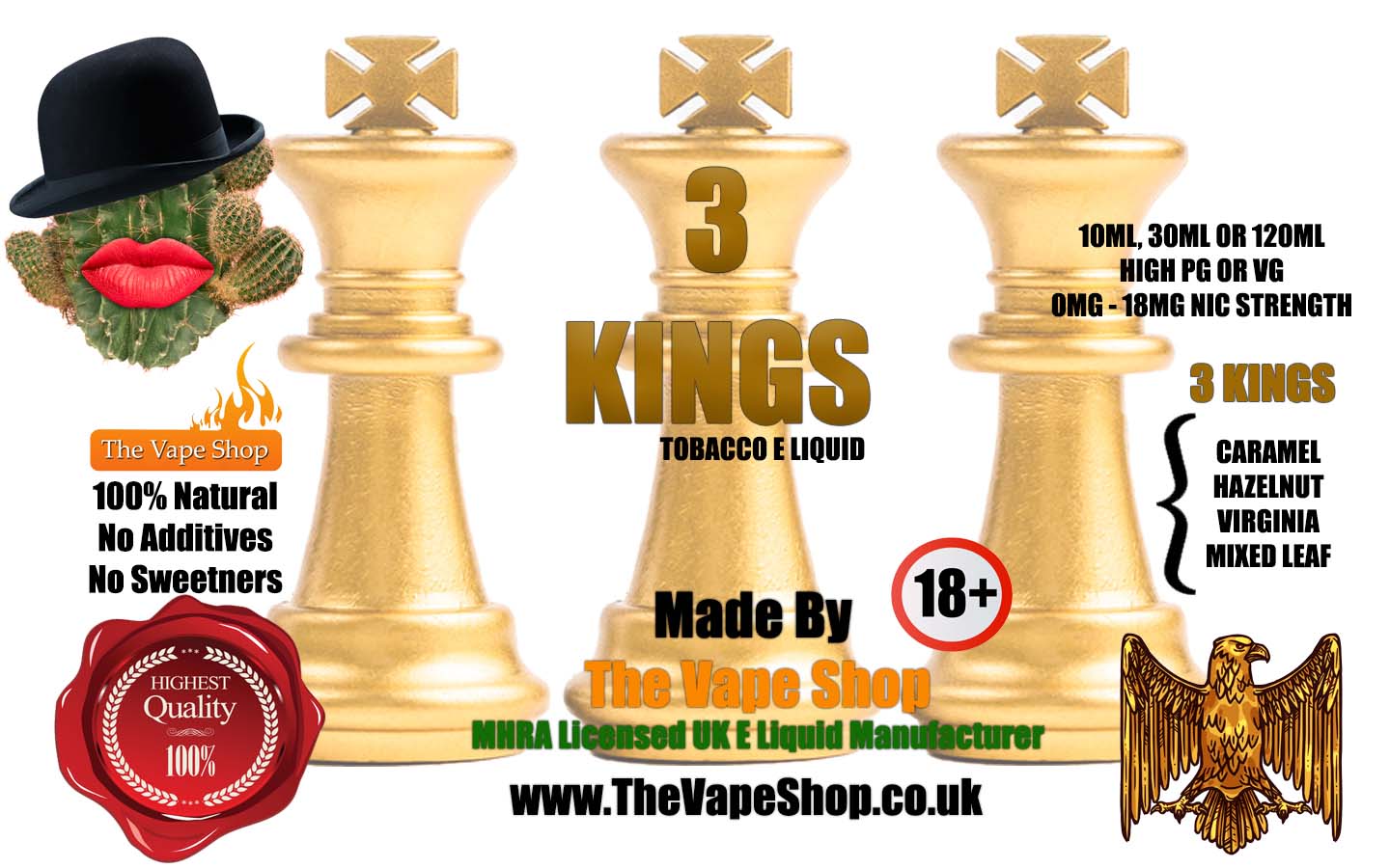 3 Kings Tobac E Juice