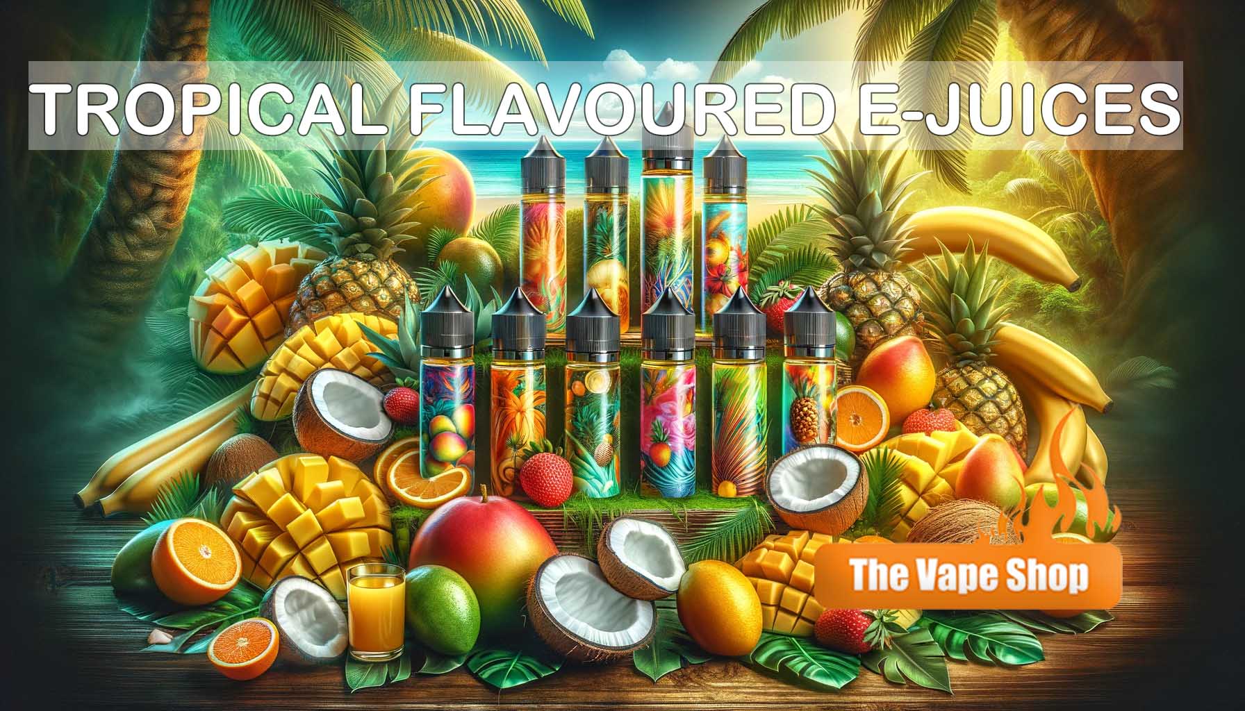 Tropical Flavoured E-Liquids by The Vape Shop
