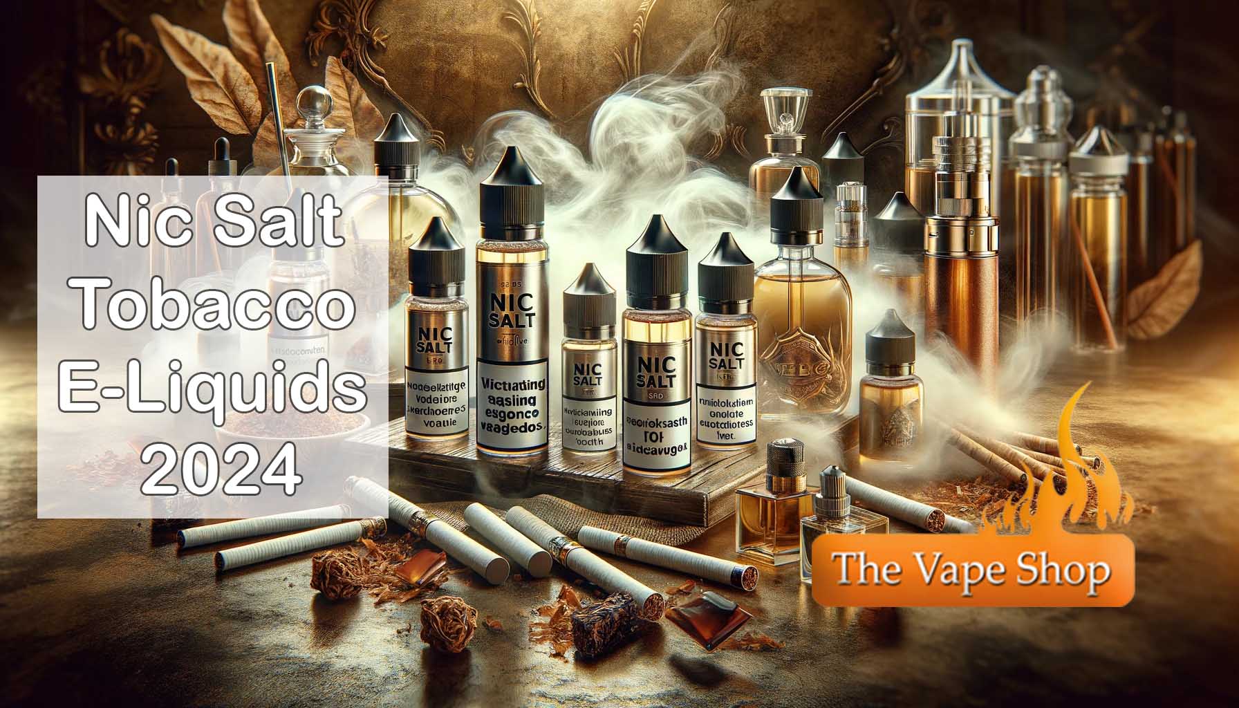 All The Best Nic Salt Tobacco E-Liquids 2024 by The Vape Shop