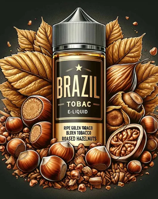 Brazil Tobac E Liquid Hazelnuts & Tobacco