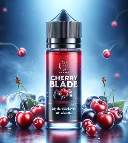 Cherry Blade E Liquid - Blackcurrants, Cherries & Subtle Menthol Cherry Blade E Liquid - Blackcurrants, Cherries & Subtle Menthol