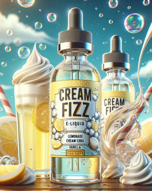 Cream Fizz E Liquid - Vanilla, Sweet Cream & Lemonade