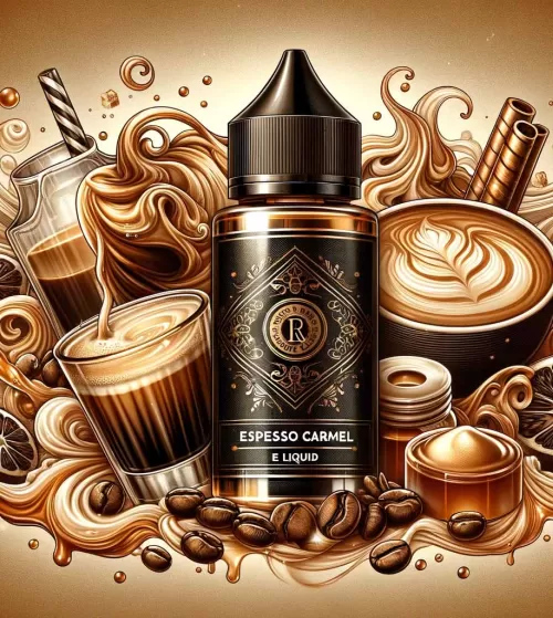 Espresso Caramel E Liquid - Caramel, Vanilla, Cream, Milk & Espresso Coffee