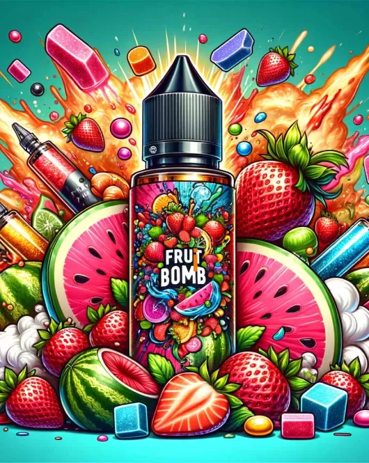 elfbar nachfüll pod läuft aus Strawmelon Gum E Liquid main image 0