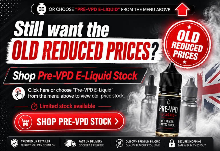 Pre-Vape Duty Tax Stock