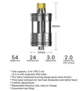 Aspire Nautilus GT Tank