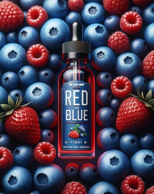 Red And Blue E-Liquid