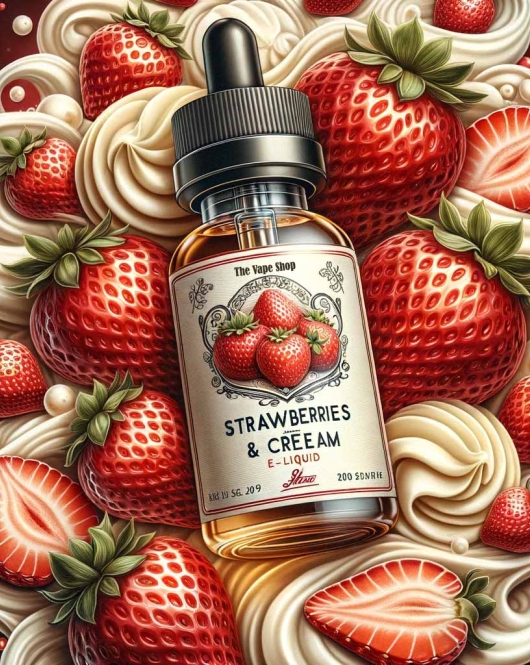 Strawberries and Cream E-Liquid