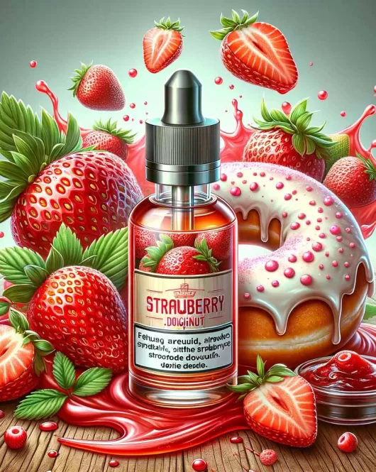 Strawberry Jam Doughnut E Liquid - Strawberry, Jam & Doughnut