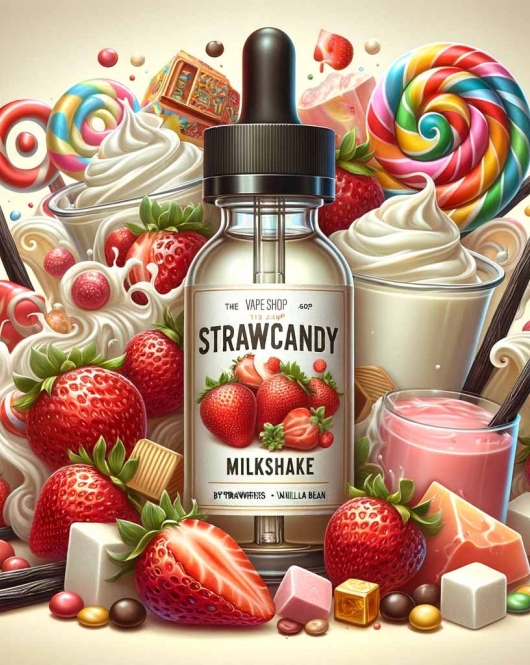 Strawcandy Milkshake E-Liquid