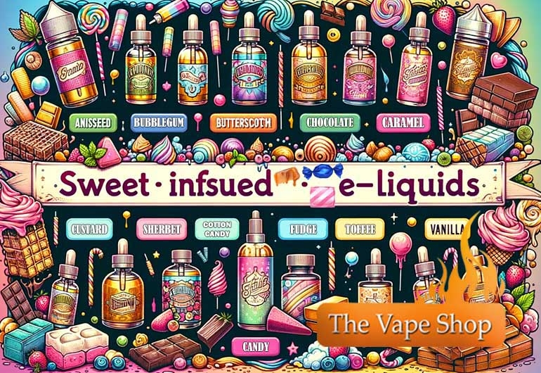 Sweet Infused E Liquid by The Vape Shop