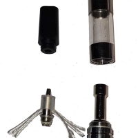 Flat Tip Reusable Glass Tank Clearomizer