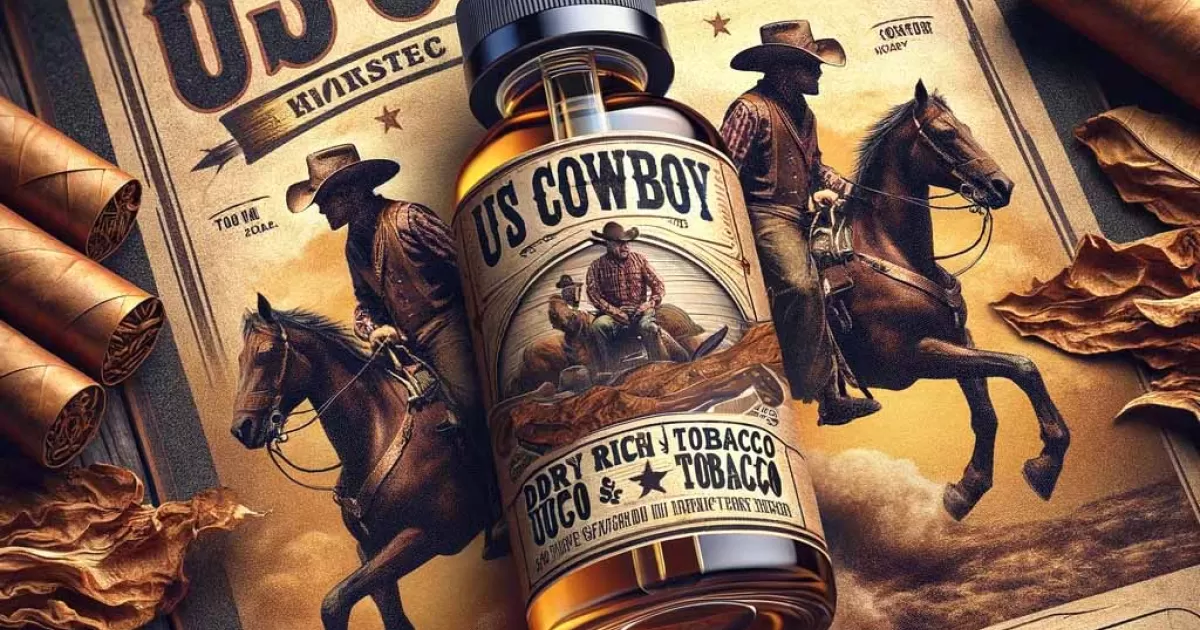 US Cowboy E Liquid | 10ml-120ml USA Cowboy Tobac EJuice