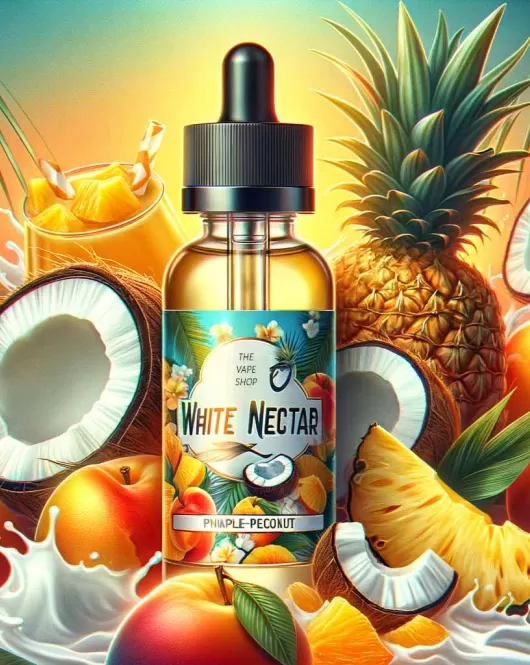 White Nectar E Liquid - Pineapple, Nectarine & Coconut