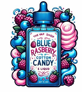 Blue Raspberry Cotton Candy E Liquid
