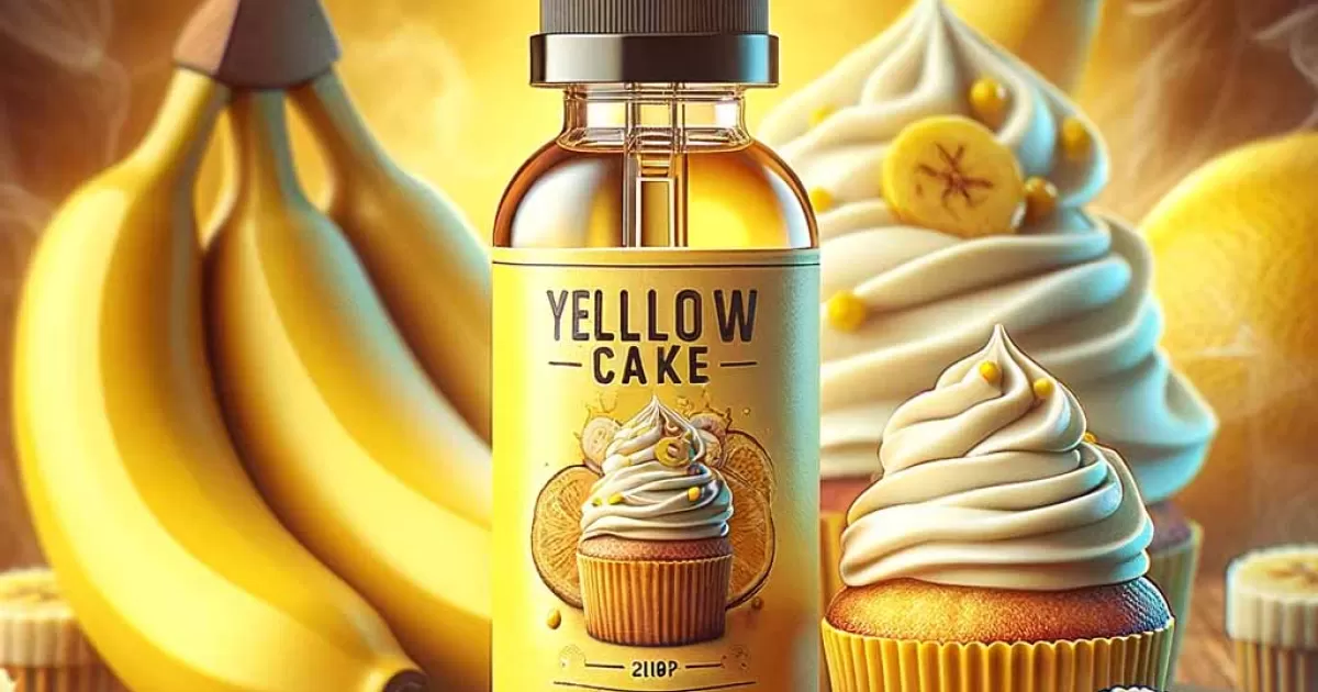 Yellow Cake E Liquid - Banana, Vanilla Custard & Muffin
