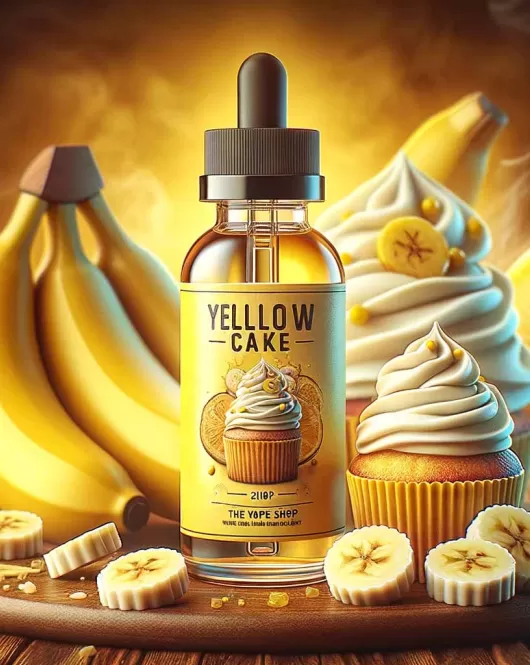 Yellow Cake E Liquid - Banana, Vanilla Custard & Muffin