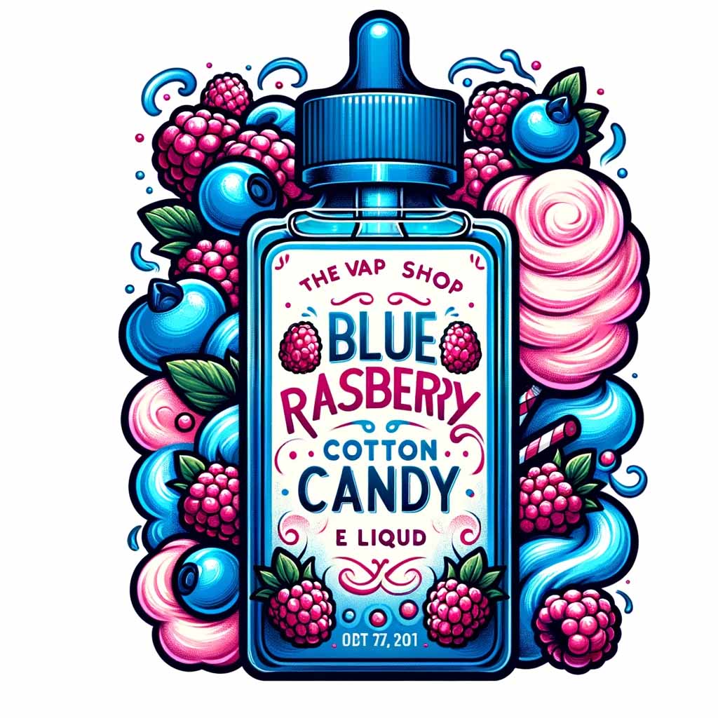 blue raspberry cotton candy vape juice Blue Raspberry Cotton Candy – Capella Flavors main image 0